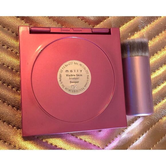 MALLY BEAUTY - 🎉HP🎉 NWT Visable Skin Bronzer/"Deeper”/New w/o Box, Comes w/Brush - Picture 5 of 9